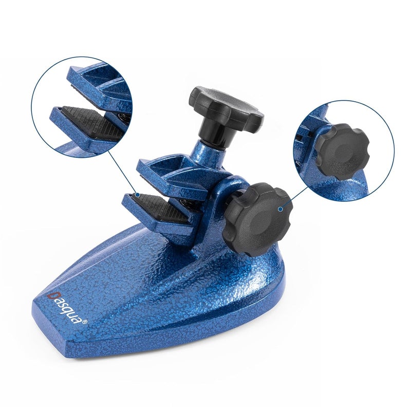 Dasqua Precision Micrometer Stand, Professional-Grade Cast Iron Base, Holds Micrometers, Non-Slip Rubber Clamp, Fully Adjustable - Image 2